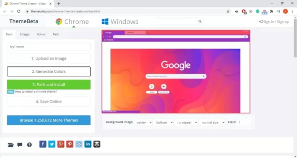نحوه ساخت تم برای مرورگر گوگل کروم 6