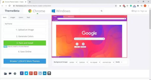 نحوه ساخت تم برای مرورگر گوگل کروم 8