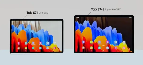 صفحه نمایش گلکسی تب اس 7 و تب اس 7 پلاس
