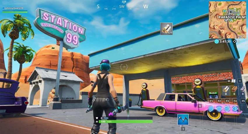 مدیریت جایگاه سوخت در فورتنایت