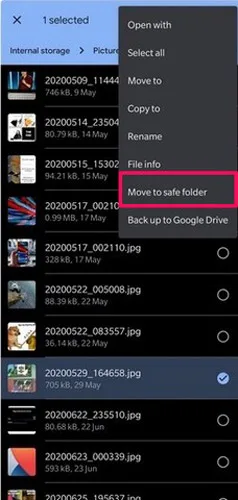 Move to Safe Folder