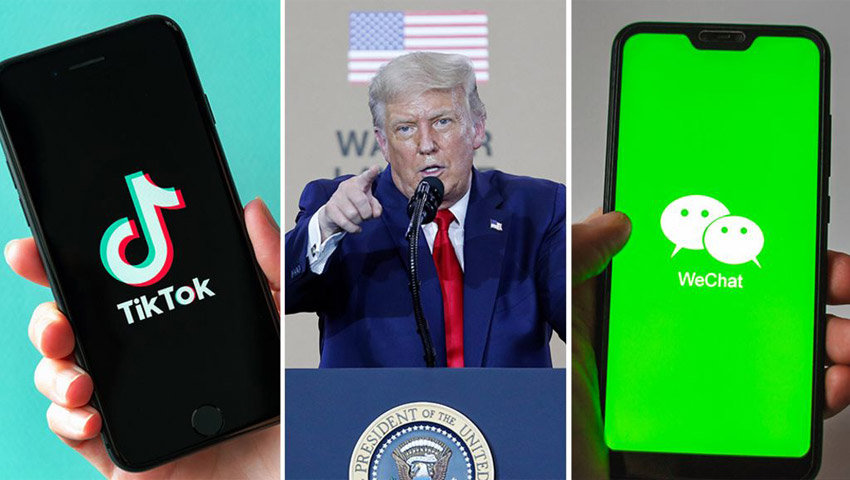 مهلت 45 روزه ترامپ به اپلیکیشن‌های TikTok و WeChat