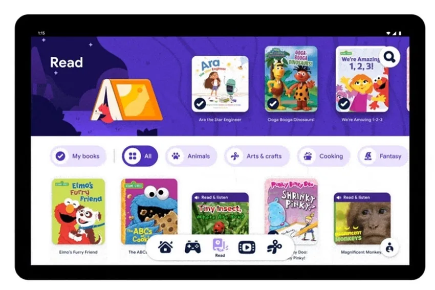 برگه مطالعه در Kids Space