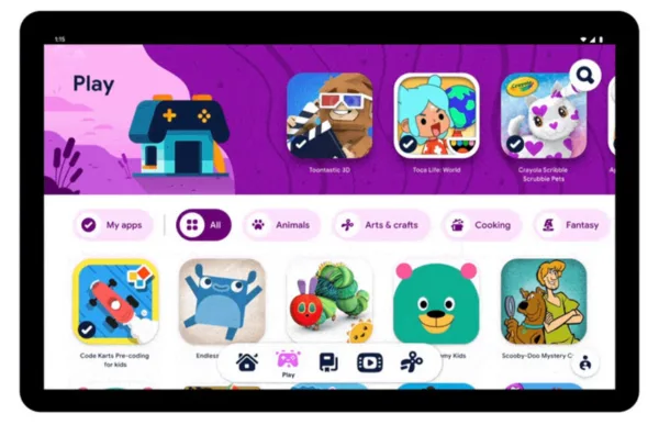 برگه بازی در Kids Space