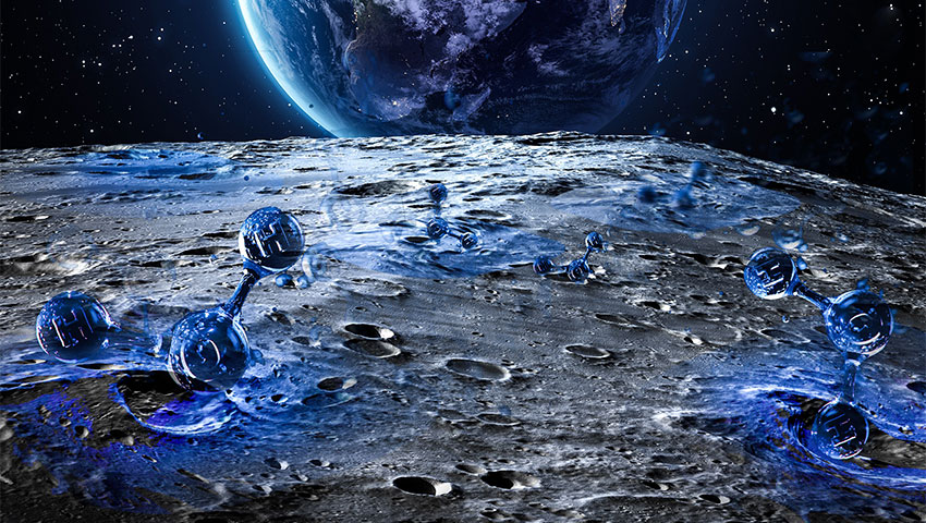 وجود آب در سراسر کره ماه