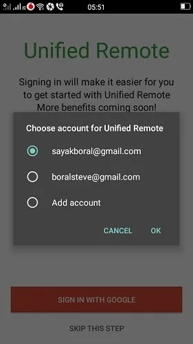 نصب اپلیکیشن Unified Remote روی گوشی