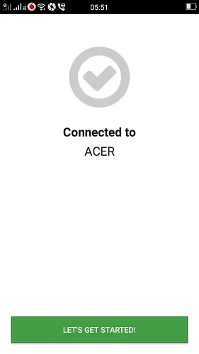 وضعیت اتصال Unified Remote