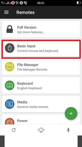 Basic input