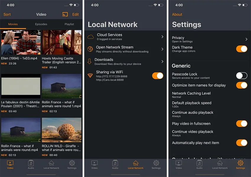 VLC 4.0 موبایل