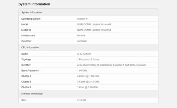 نتایج اسنپدراگون 888 پلاس در تست Geekbench
