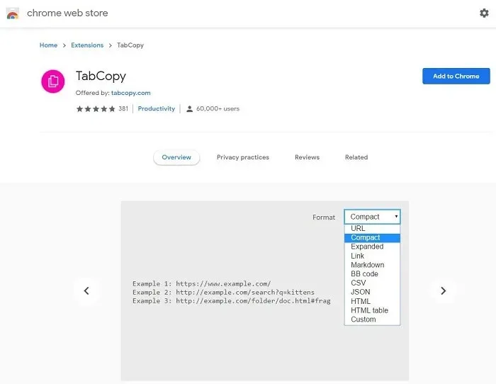نصب افزونه TabCopy
