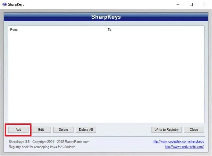 برنامه SharpKeys