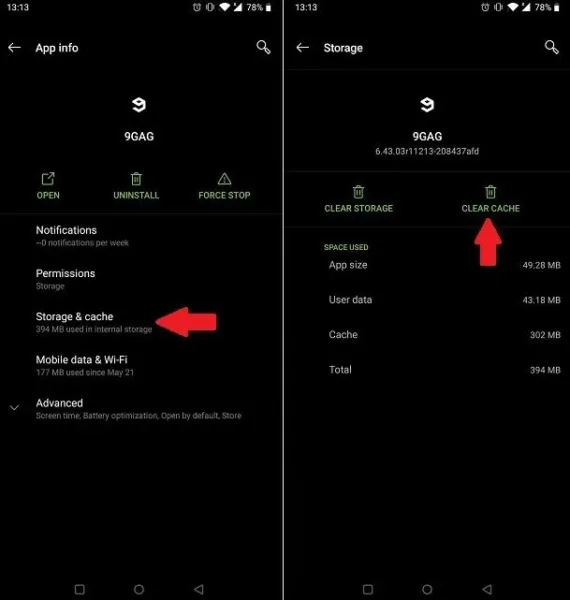 مشکل اجرا نشدن برنامه های اندرویدی را چگونه حل کنیم؟ Cache