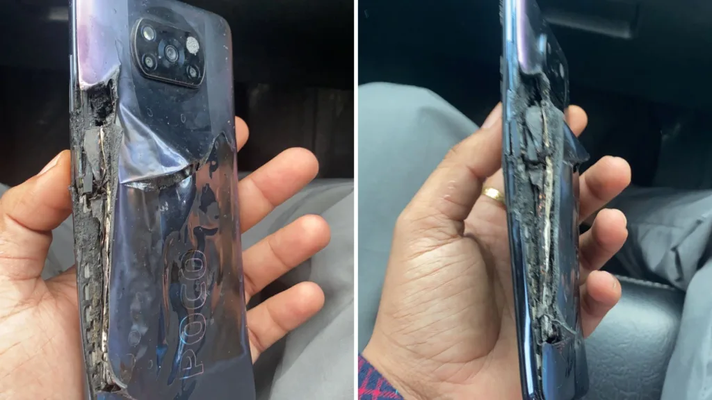 انفجار گوشی پوکو ایکس 3 پرو