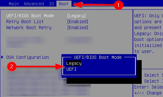آموزش تغییر بایوس از Legacy به UEFI بدون نیاز به نصب مجدد ویندوز