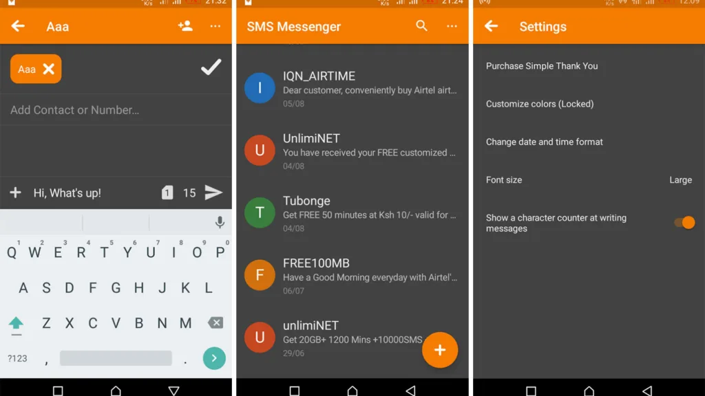 Simple SMS Messenger