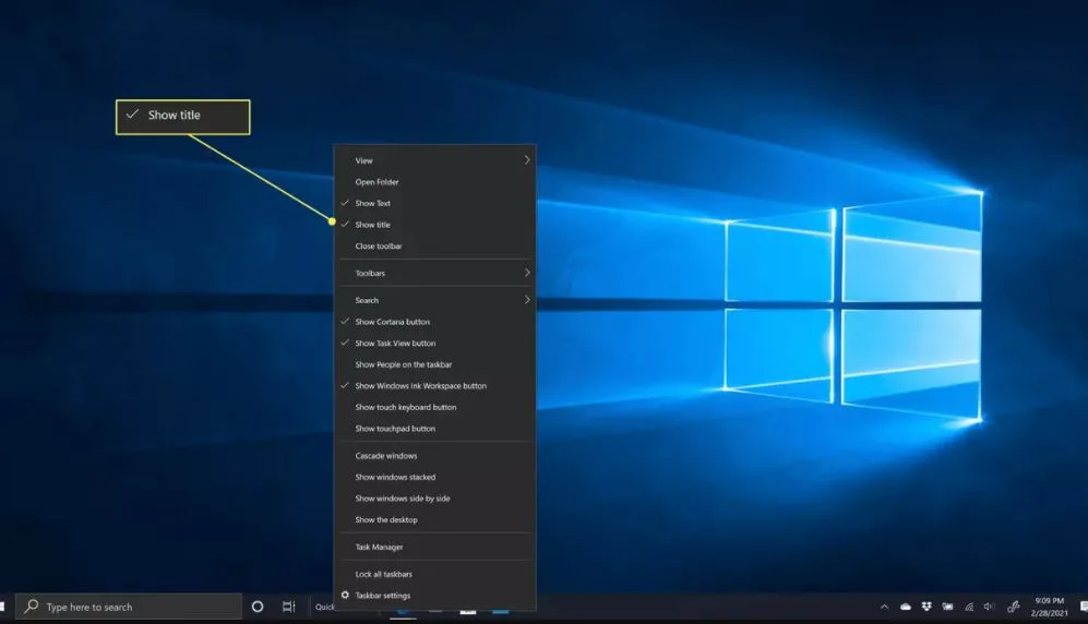 چگونه نوار ابزار Quick Launch را به ویندوز 10 اضافه کنیم؟ 11