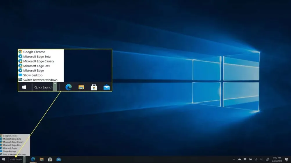 چگونه نوار ابزار Quick Launch را به ویندوز 10 اضافه کنیم؟ 13