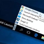 Quick Launch ویندوز 10