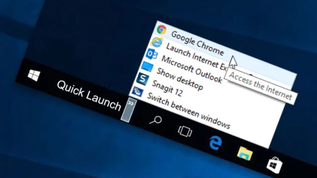Quick Launch ویندوز 10