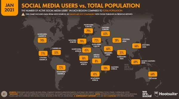آمار و ارقامی جالب در مورد شبکه های اجتماعی 2