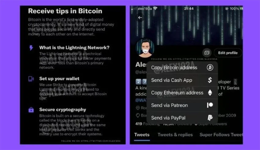 بیت کوین در توییتر