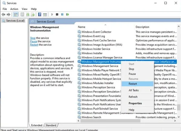 WMI Provider Host باعث 100 درصد شدن CPU می‌شود 1