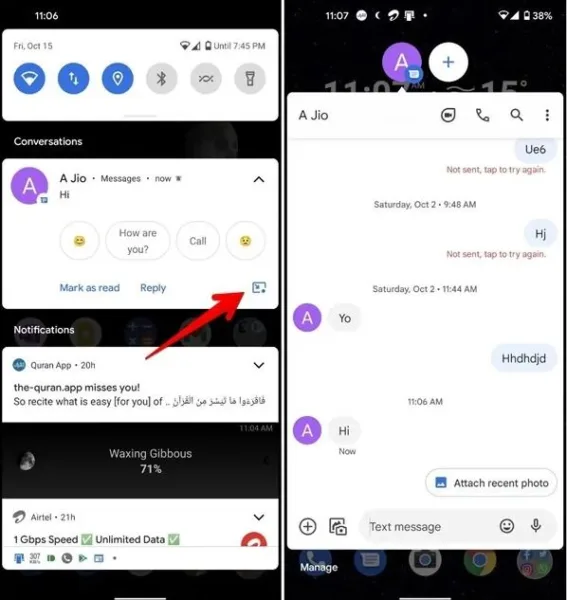 پیام رسان گوگل حباب‌ها 2