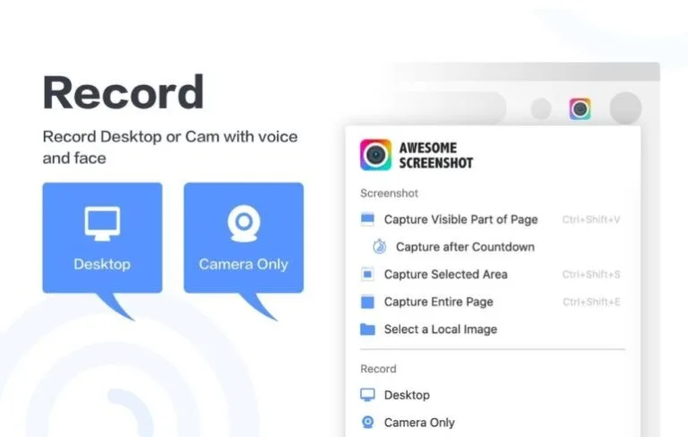  افزونه گوگل کروم Awesome Screen Recorder