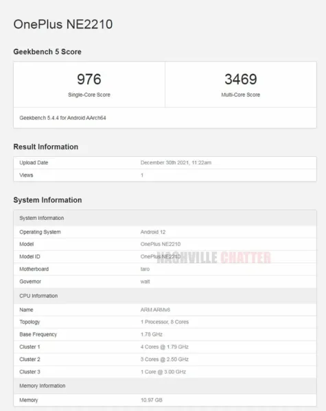وان پلاس 10 پرو در Geekbench