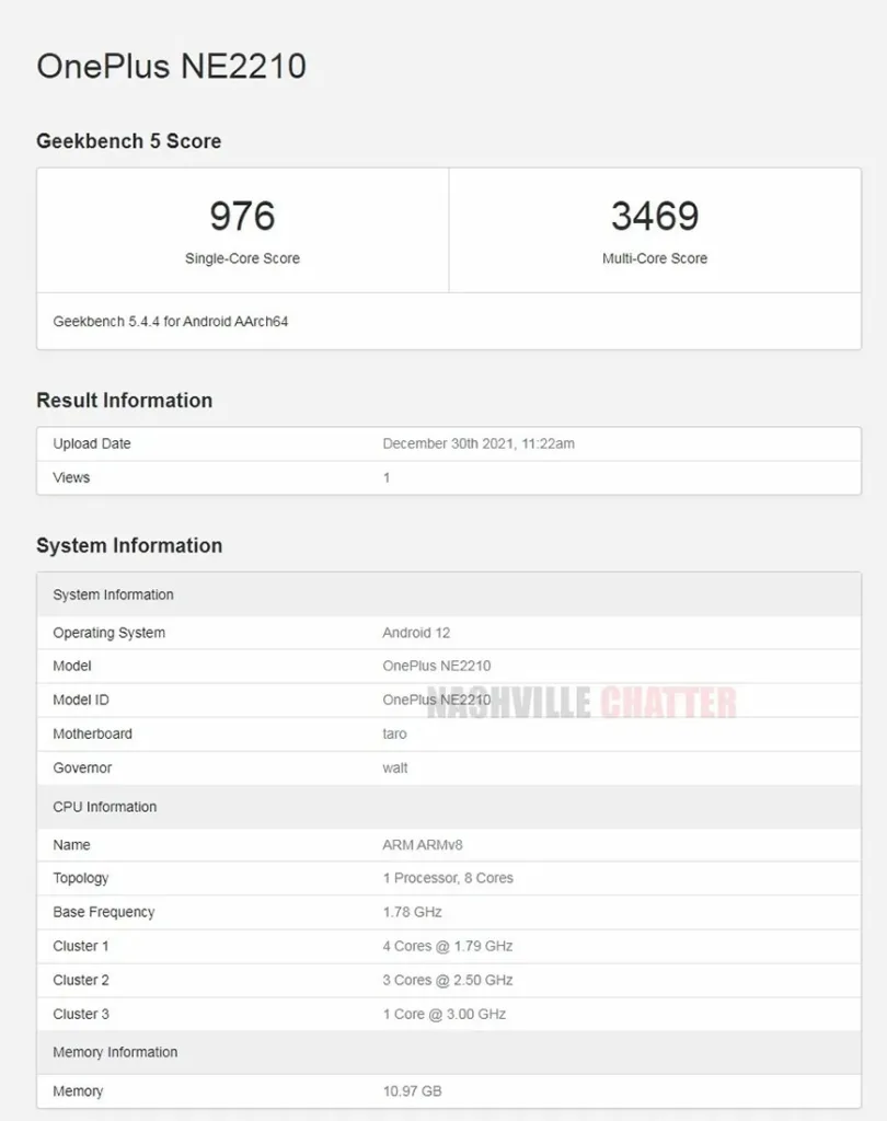 وان پلاس 10 پرو در Geekbench