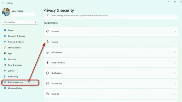 جلوگیری از اپلیکیشنهای خاص برای دسترسی به دوربین و میکروفون 3