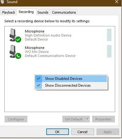 2- چرا میکروفون نصب شده روی ویندوز من در قسمت Device Manager نمایش داده نمیشود؟