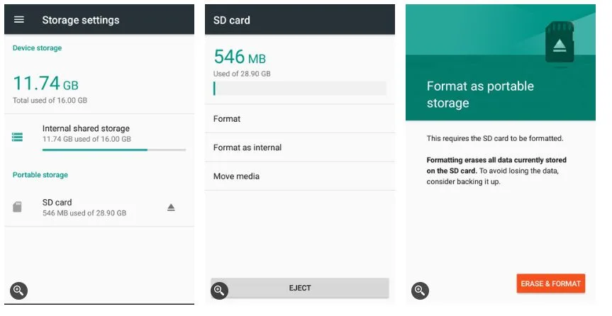 4- فایلهای حساس را از طریق SD Card حذف کنید
