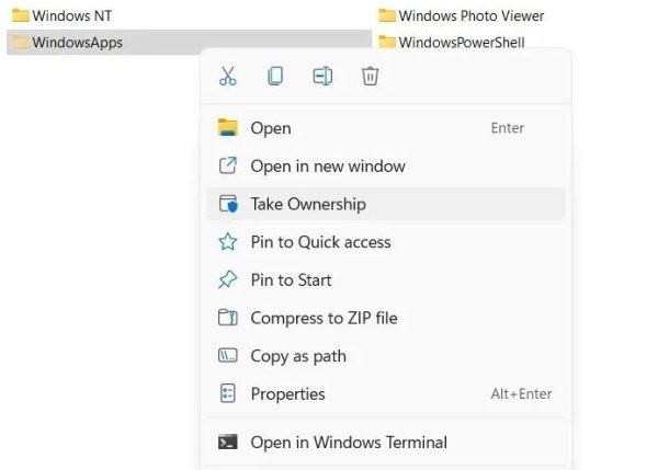 چگونه به پوه مخفی WindowsApps در ویندوز 10 و 11 دسترسی پیدا کنیم؟ 7
