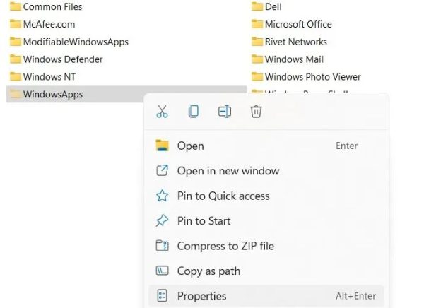 چگونه به پوشه مخفی WindowsApps در ویندوز 10 و 11 دسترسی پیدا کنیم؟ 12