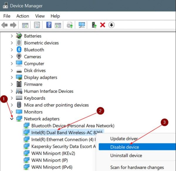 خاموش و روشن کردن وای-فای در ویندوز 11 با استفاده از Device Manager 1