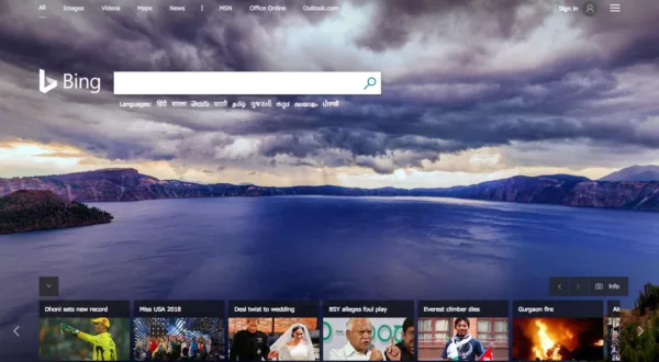 1- موتور جستوجوگر Bing