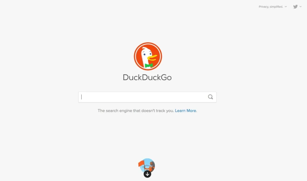 2- موتور جستوجوگر DuckDuckGo