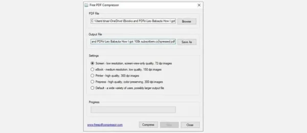 ابزار Free PDF Compressor