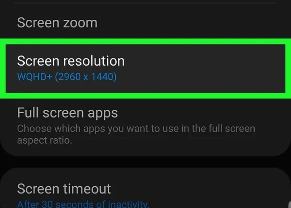 روش اول: استفاده از منوی Display Settings 2
