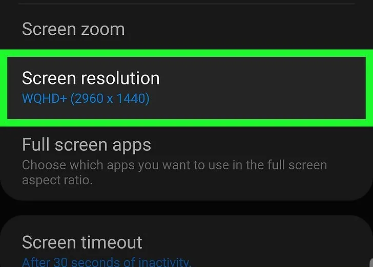 روش اول: استفاده از منوی Display Settings 2
