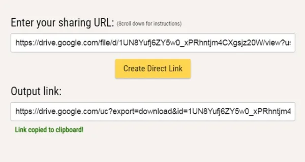 استفاده از اپلیکیشن‌های سوم شخص برای مستقیم کردن لینک دانلود فایل از گوگل درایو