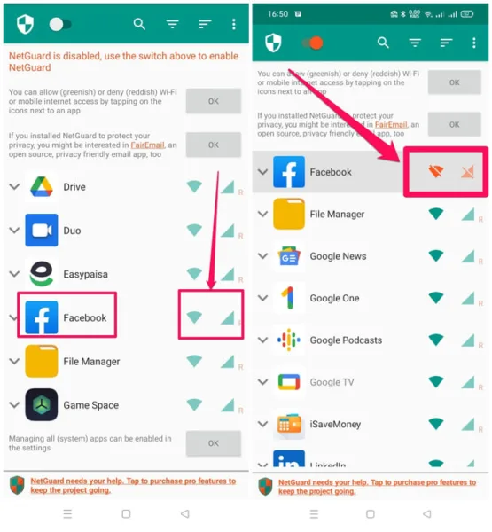 چگونه دسترسی یک برنامه اندروید به اینترنت را با استفاده از اپلیکیشن‌های سوم شخص قطع کنیم؟ 2