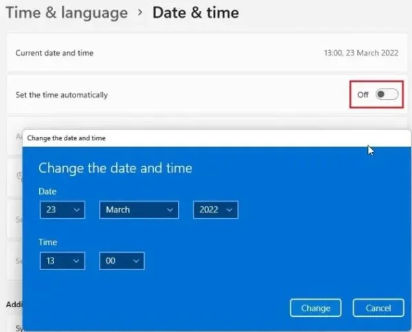 1- ساعت و تاریخ را بررسی کنید 3