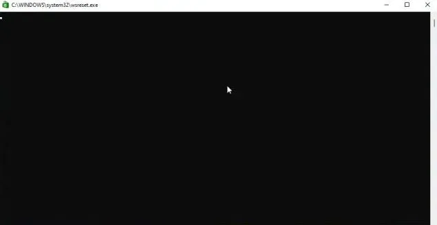 3- حافظه پنهان را پاک کرده و مایکروسافت استور را ریست کنید 2