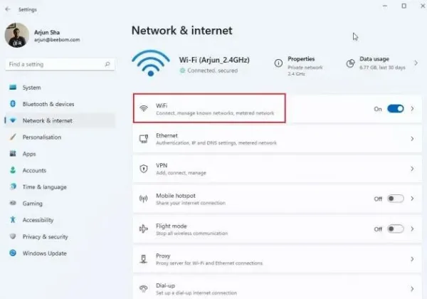 8- DNS و تنظیمات پروکسی را بررسی کنید