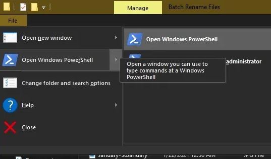 4- استفاده از Windows PowerShell