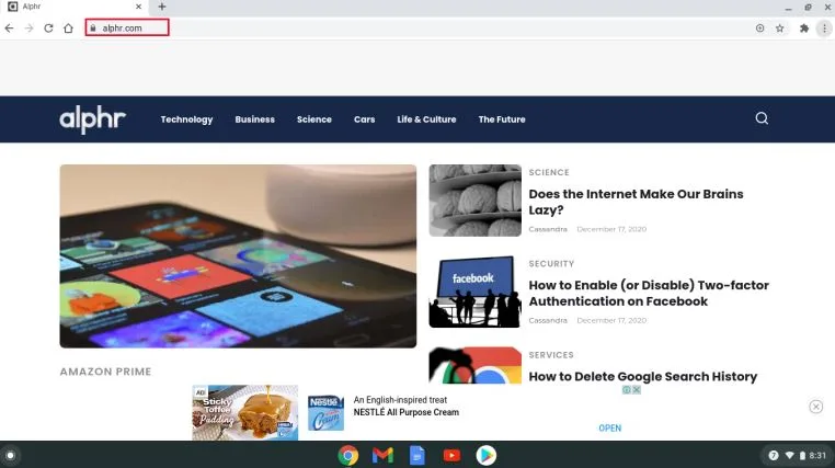 آموزش ذخیره وب سایت به صورت عکس در کروم‌بوک 1