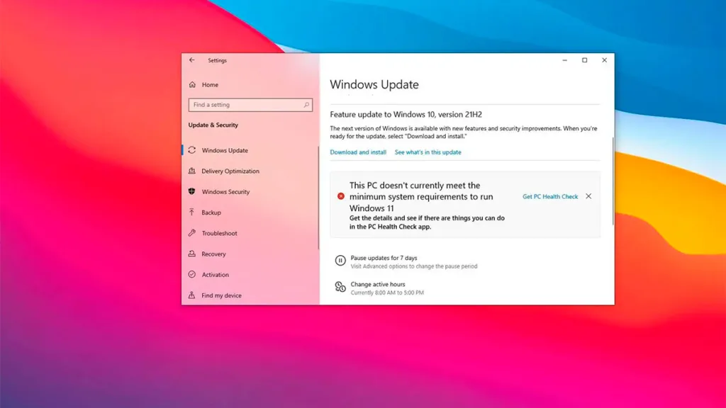 Windows 10 21H2